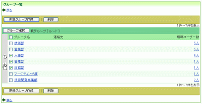 グループ設定