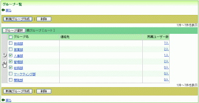 グループ設定